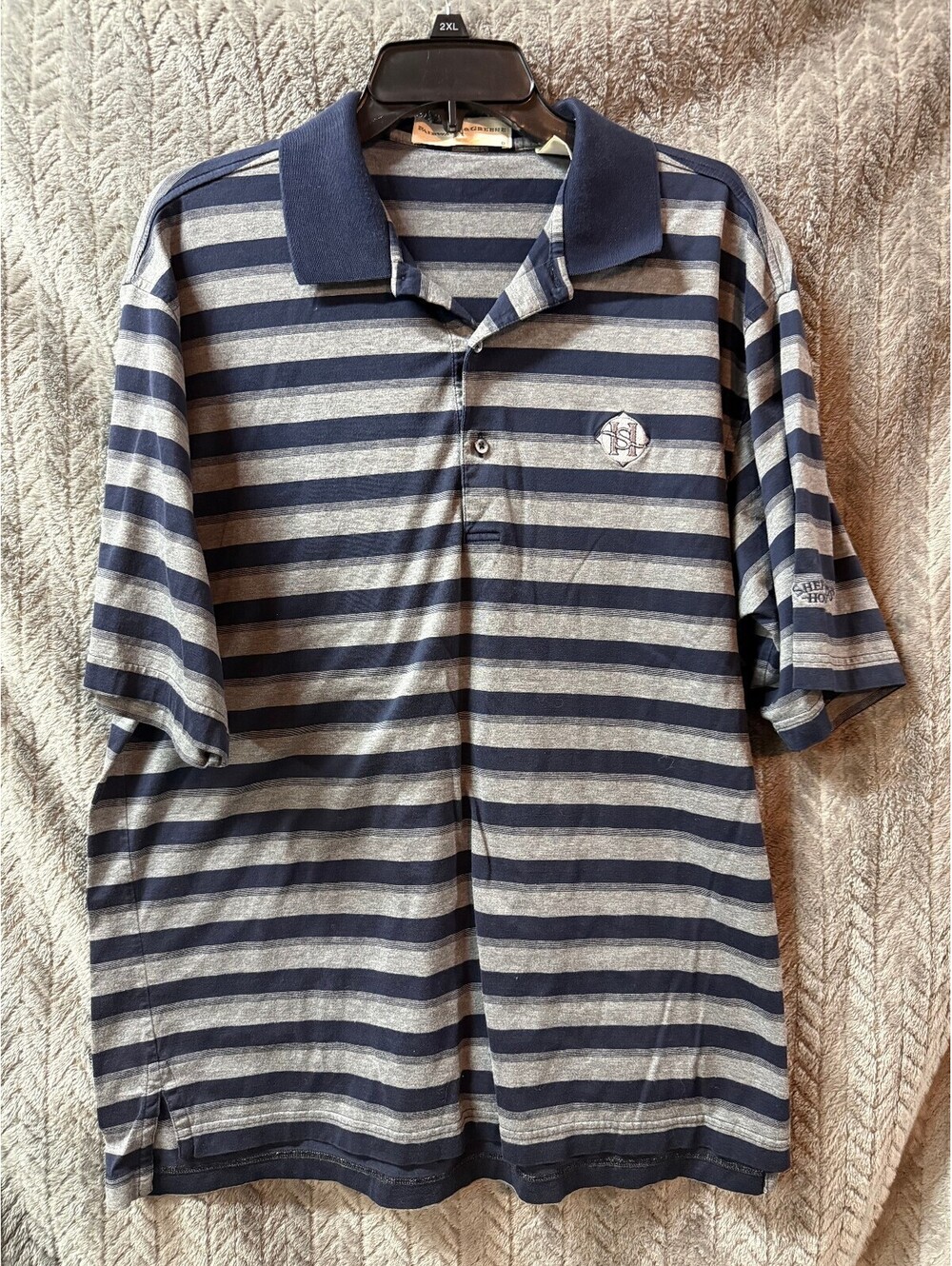Fairway & Greene Shepherd's Hollow Striped Polo Shirt Large